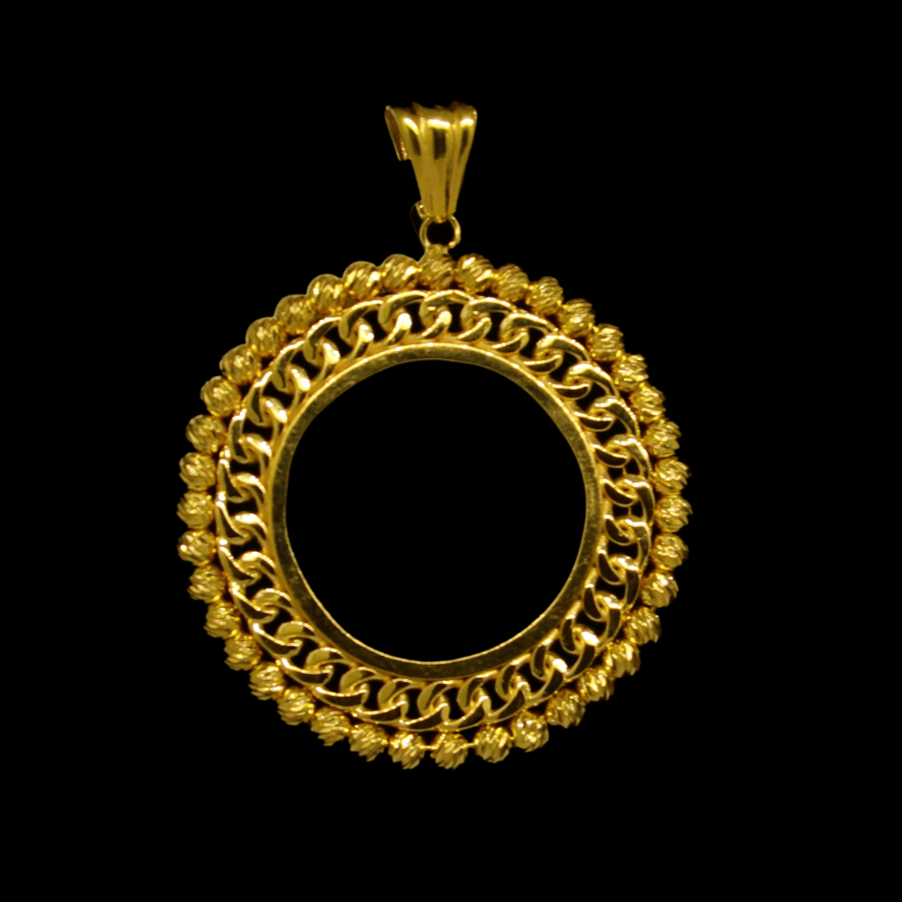 21K Gold Coin Frame   