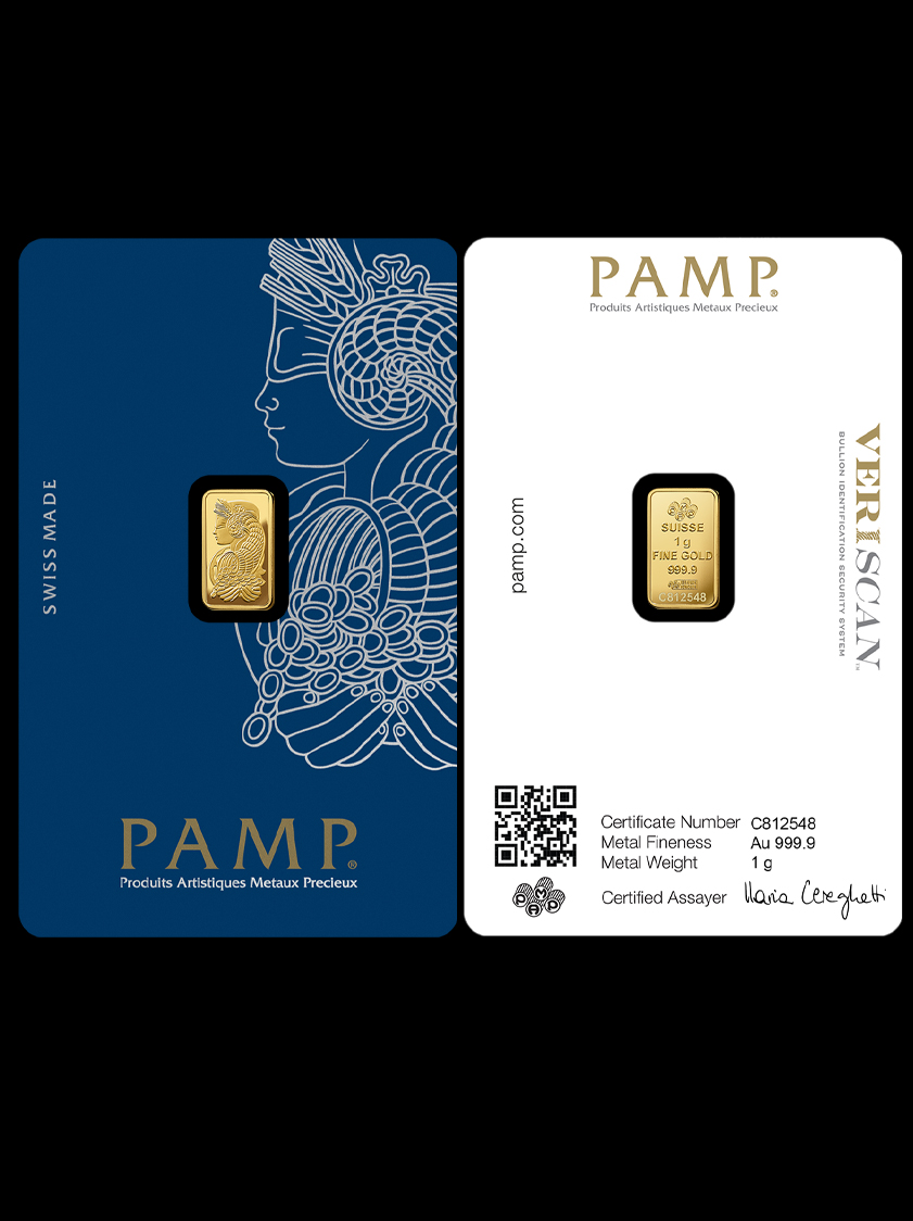 PAMP 1 Gram Gold Bar