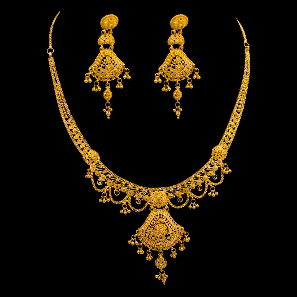22K Gold Necklace Set