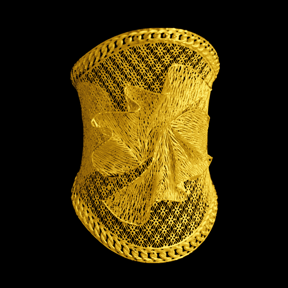 21k Gold Bangle Bracelet