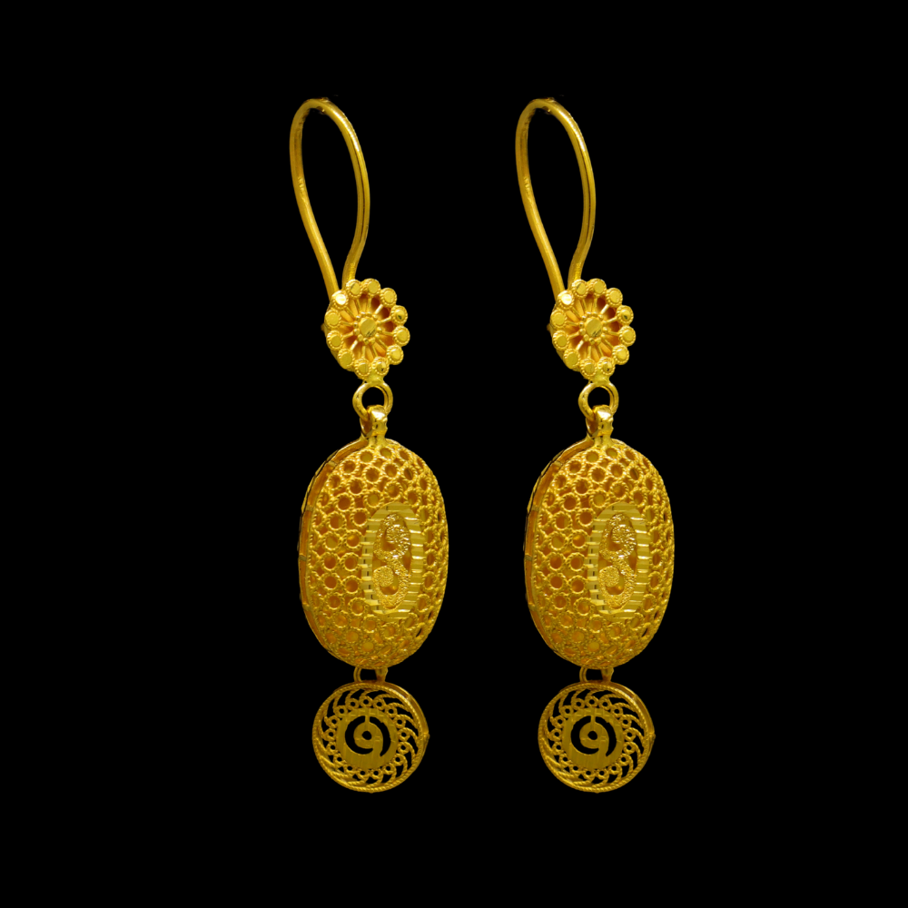 21K Gold Earrings