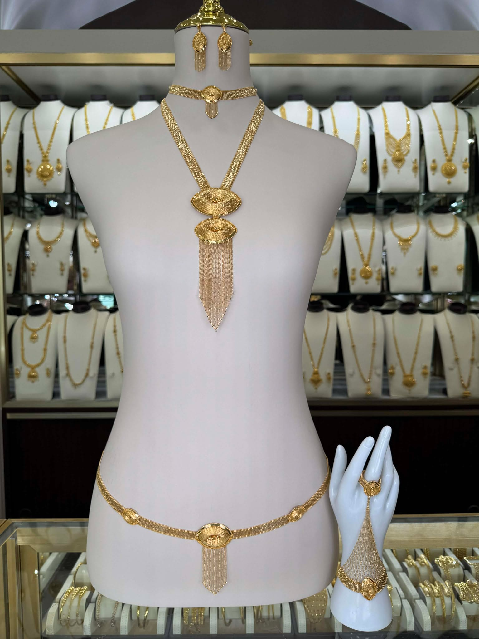 21K Gold Necklace Set 