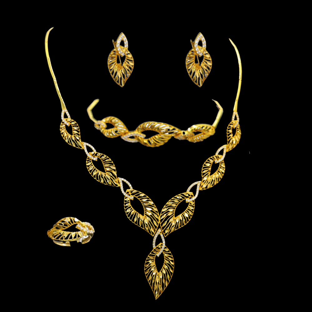 21K Gold Necklace Sets     