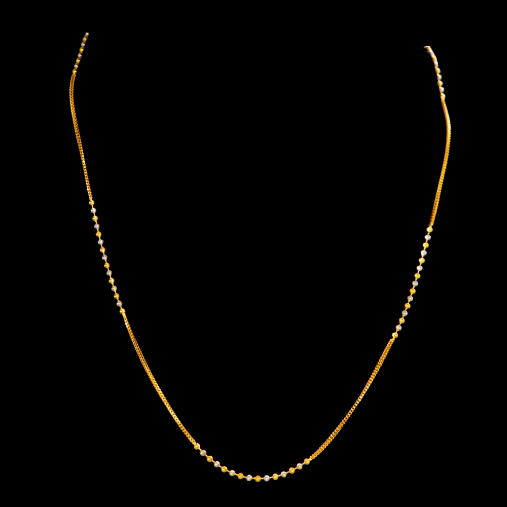 22K Short Gold Necklace - SW33668 - Yasini Jewelers