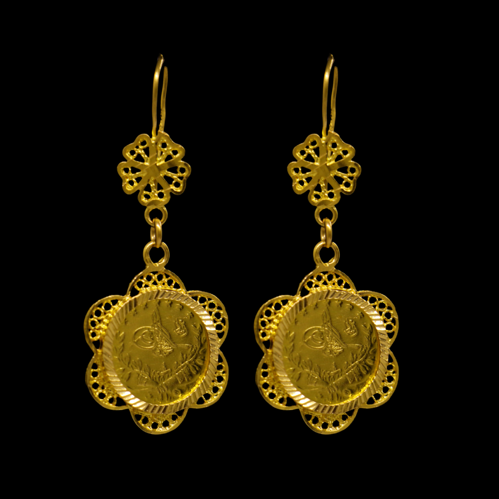 21K Gold Earrings
