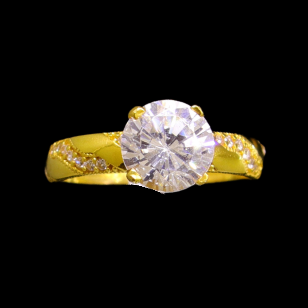 21K Gold Bridal Ring   