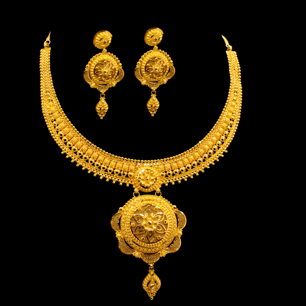22K Gold Necklace Set