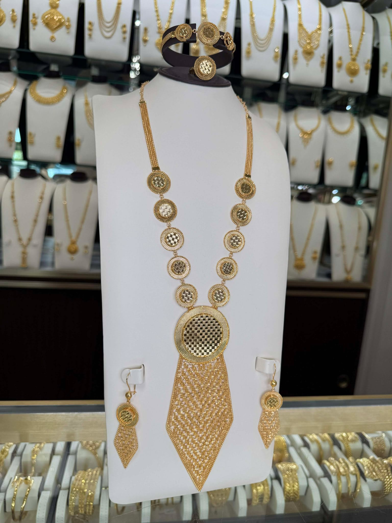 21K Gold Necklace Set  