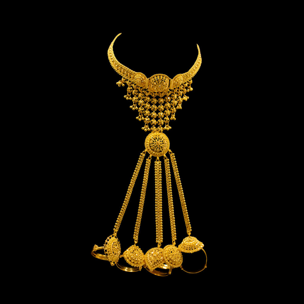 22K Gold Hand Bracelet  