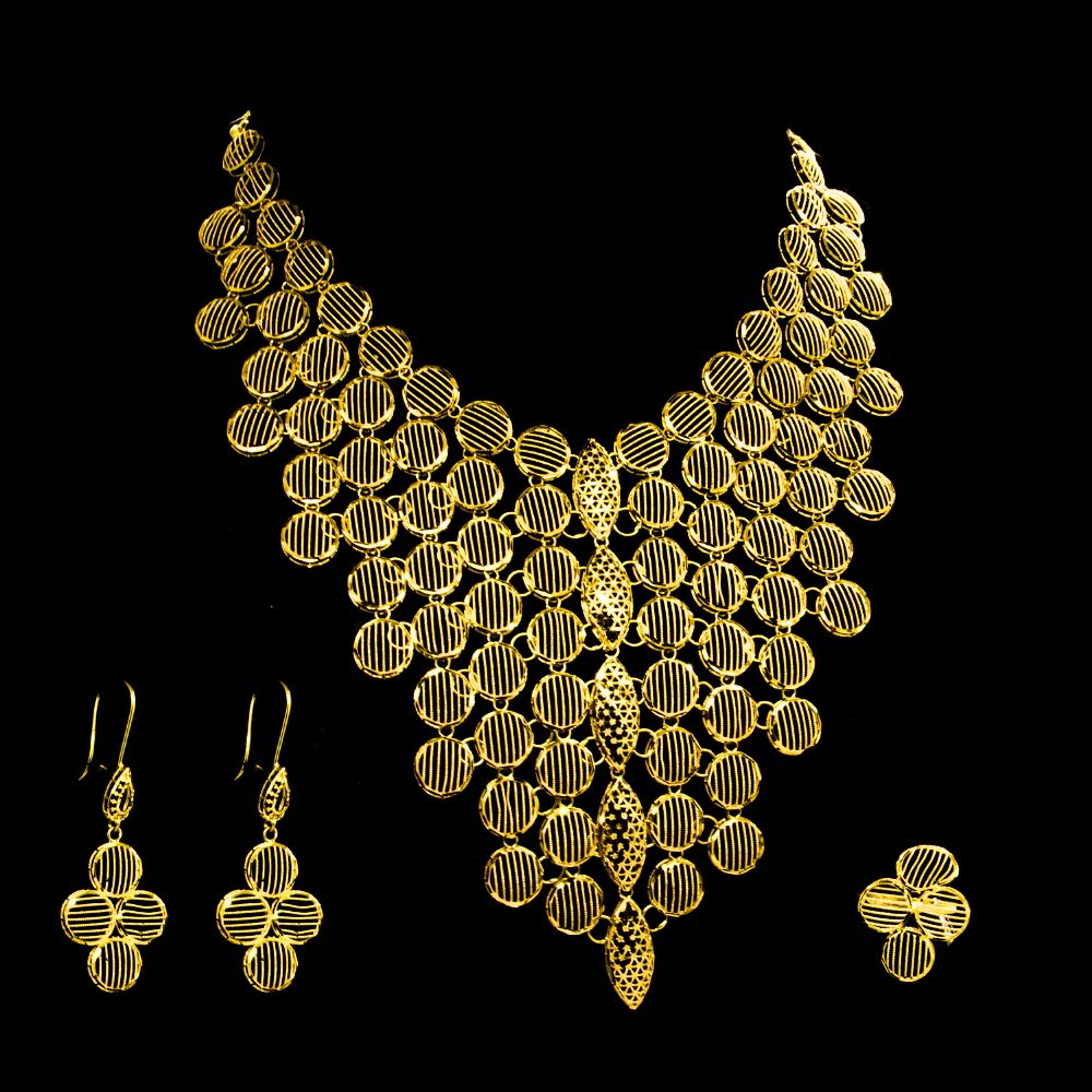 21K Gold Necklace Set