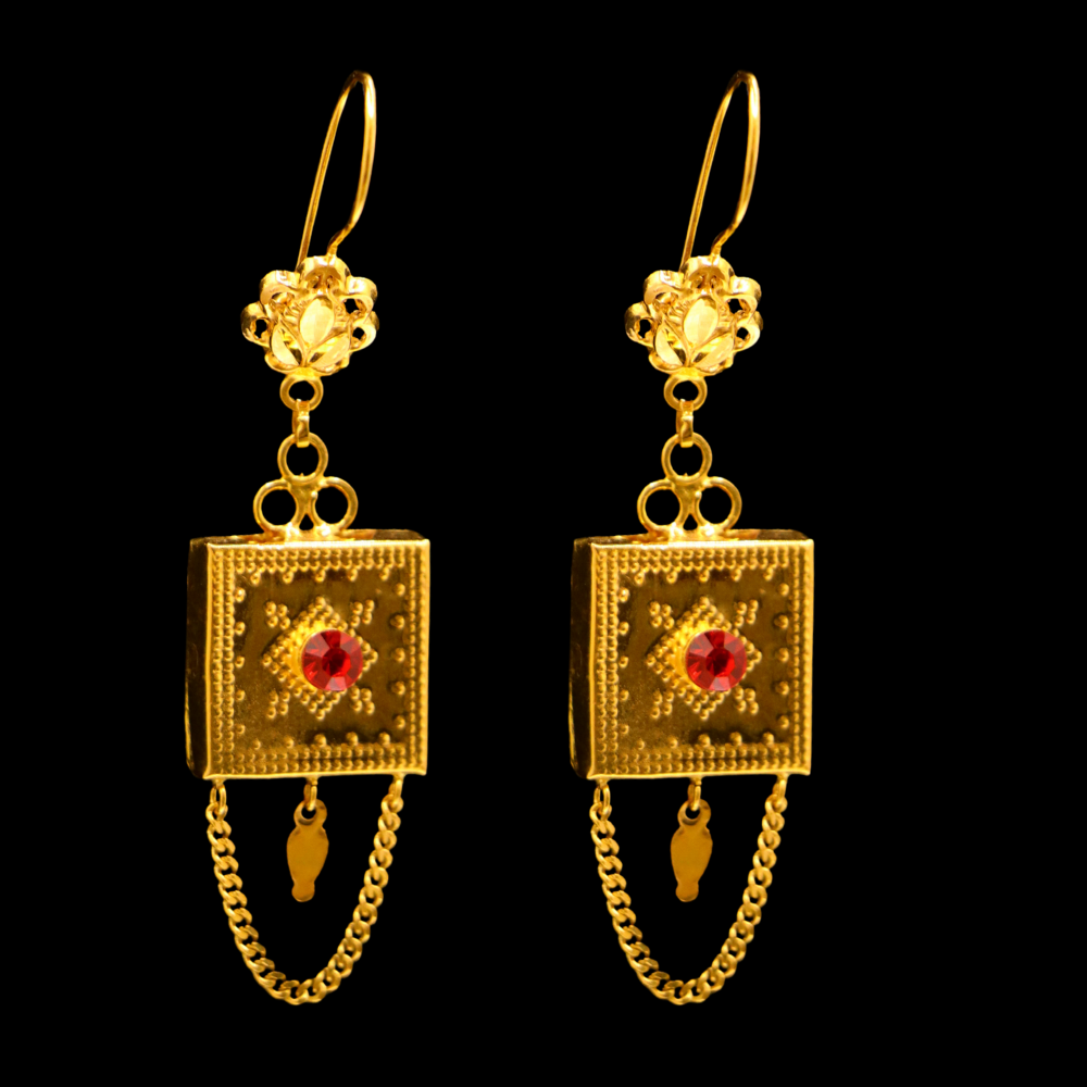 21K Gold Earrings