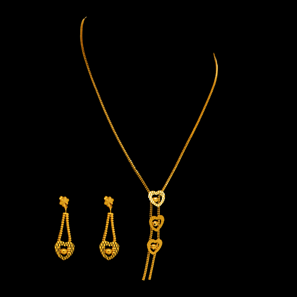 22K Gold Necklace Set       
