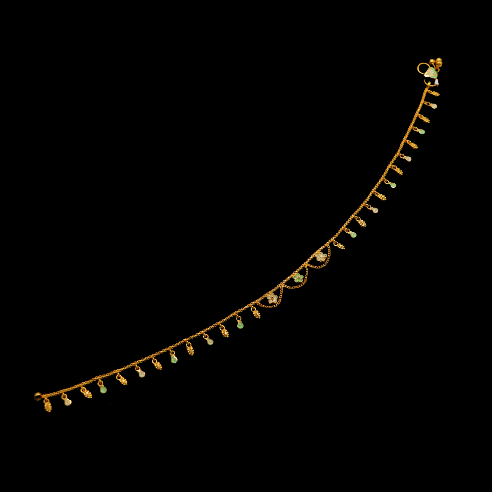 22K Gold Anklet | SD31029