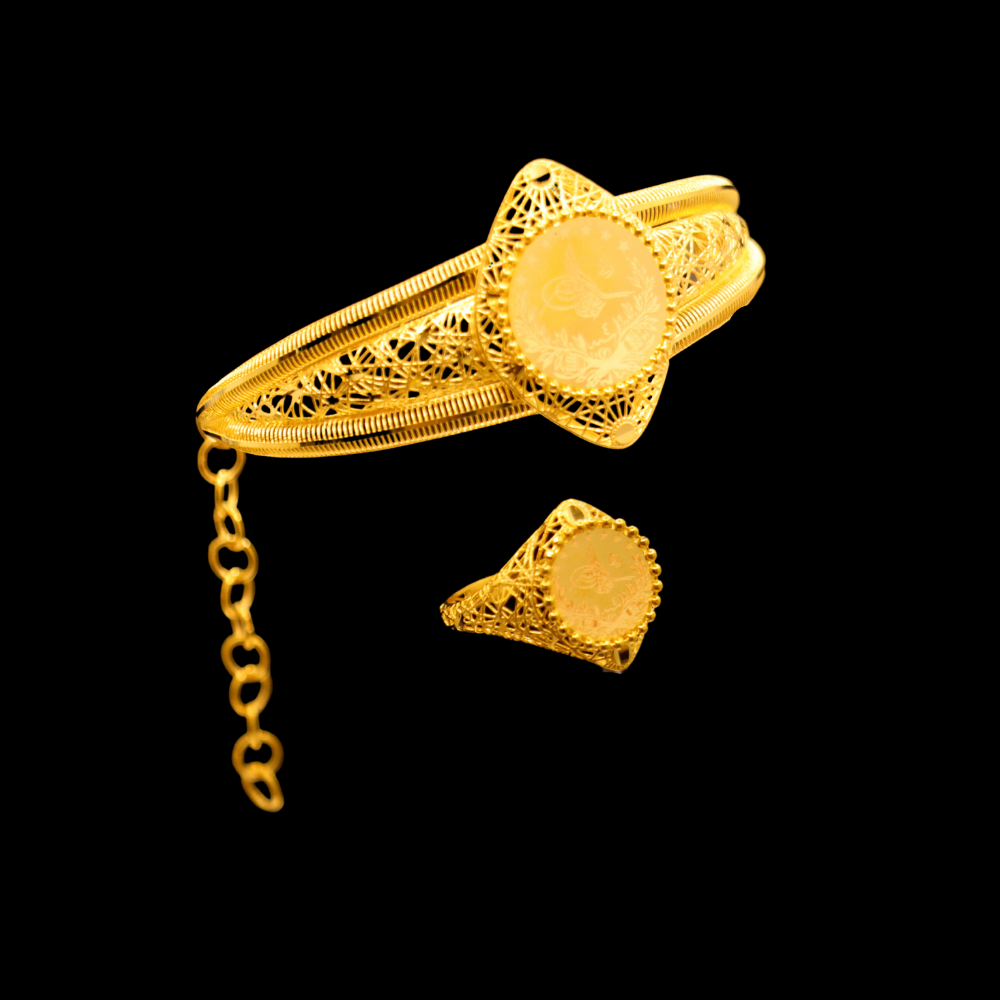 21k Gold Bangle Ring