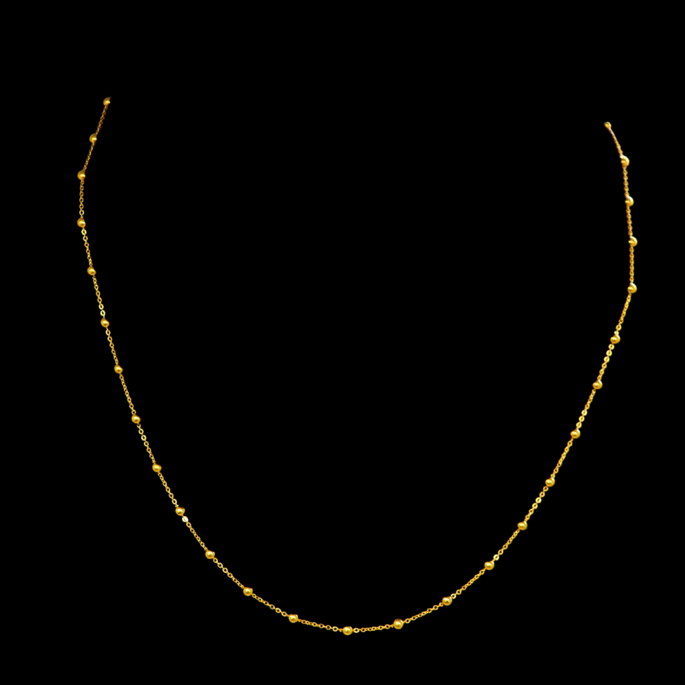 22K Short Gold Necklace - SW33679 - Yasini Jewelers