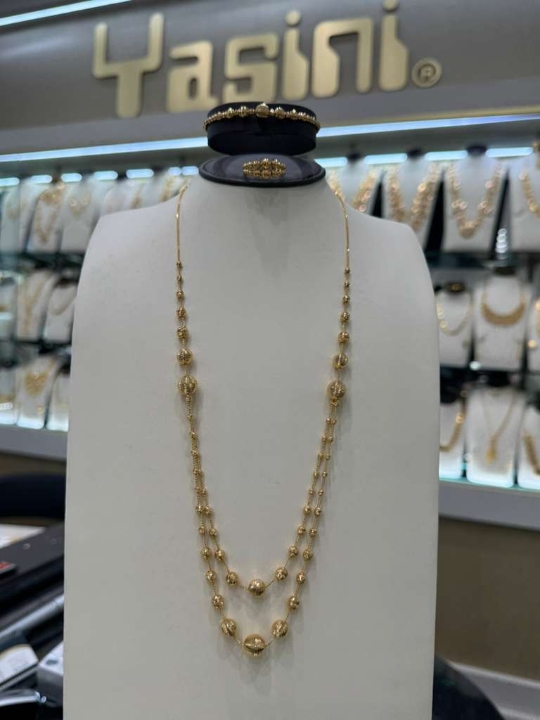 21K Gold Necklace Set  