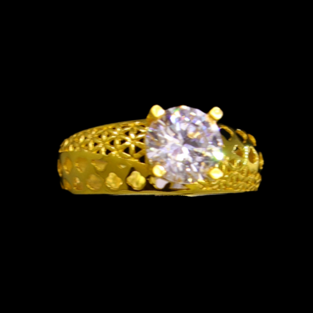 21K Gold Bridal Ring      