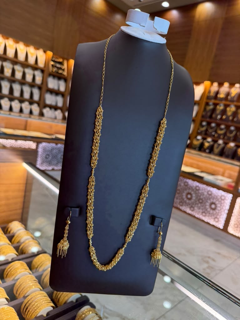 21K Gold Necklace Set   