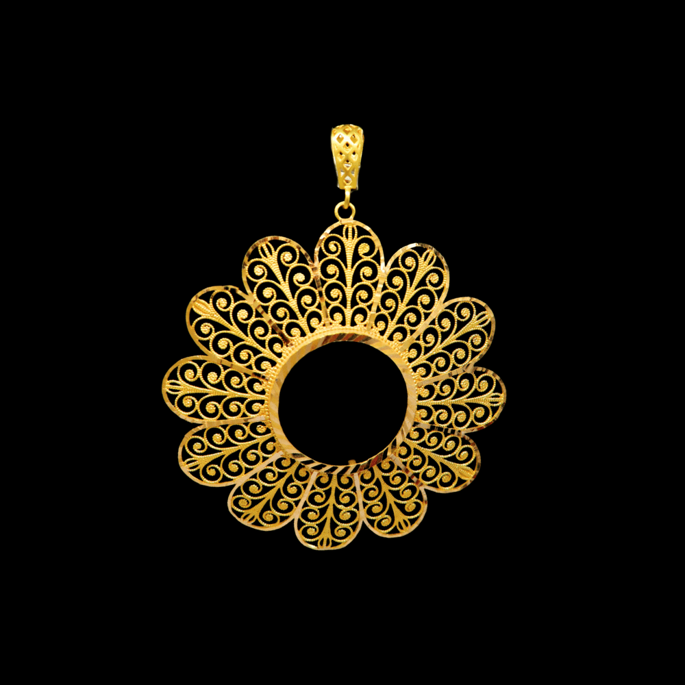 21K Gold Coin Frame    