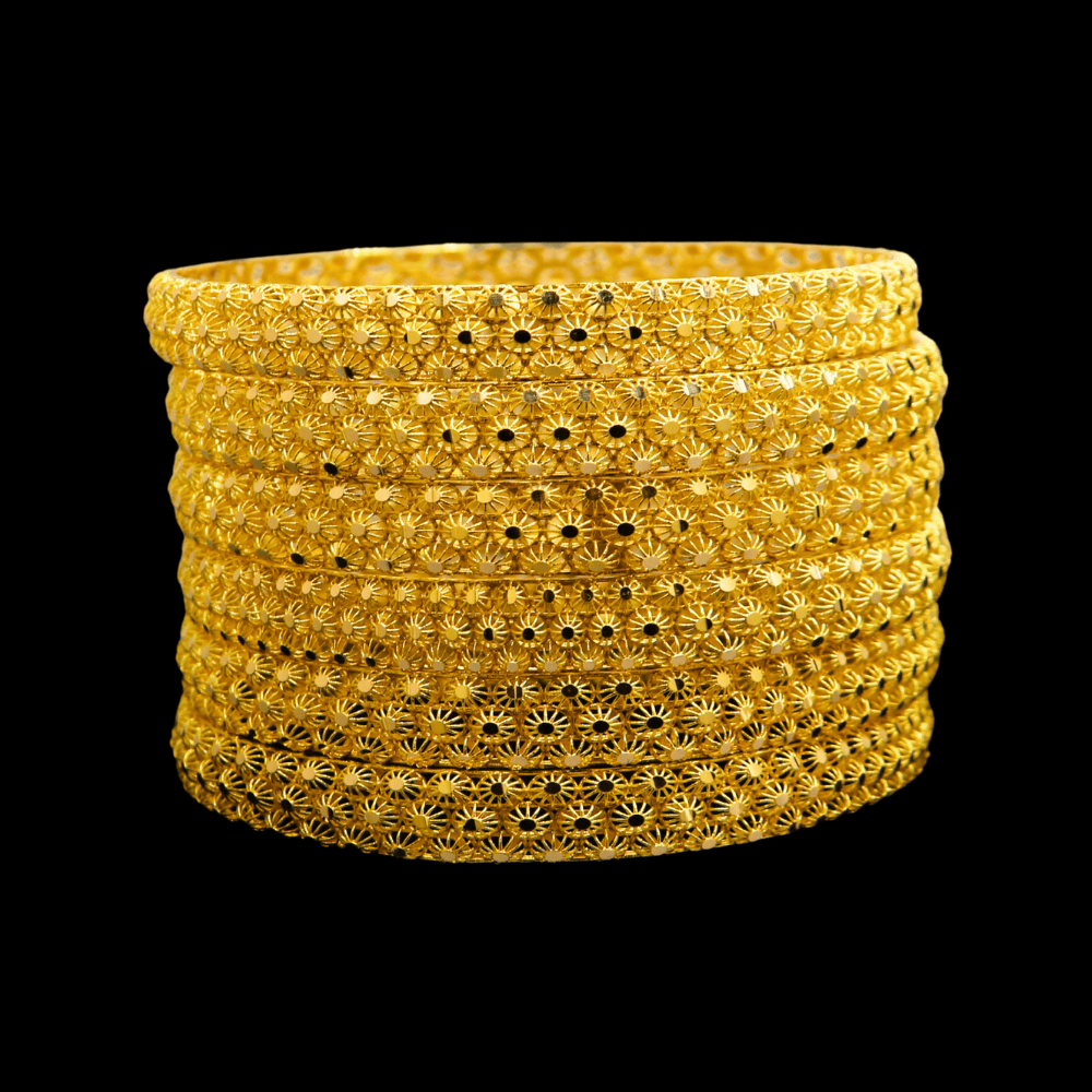 21K Gold Bangle Set (XL)  