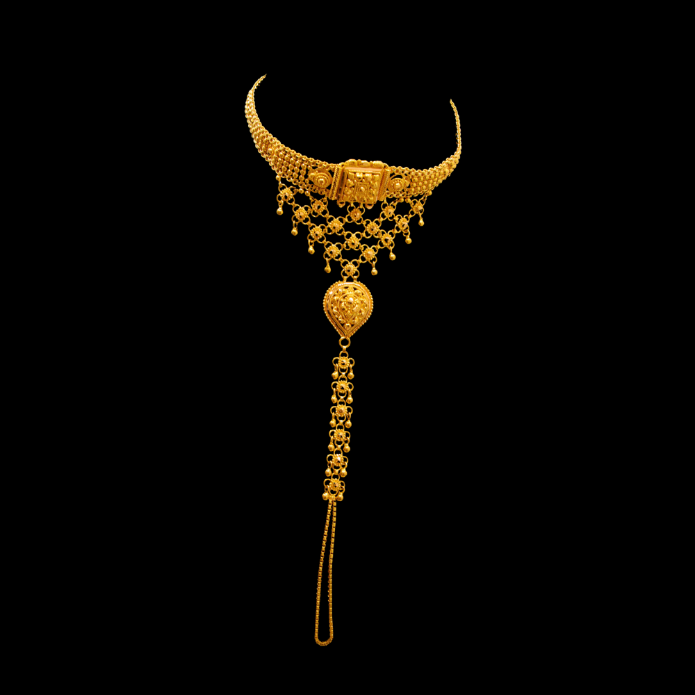 22K Gold Hand Bracelet    