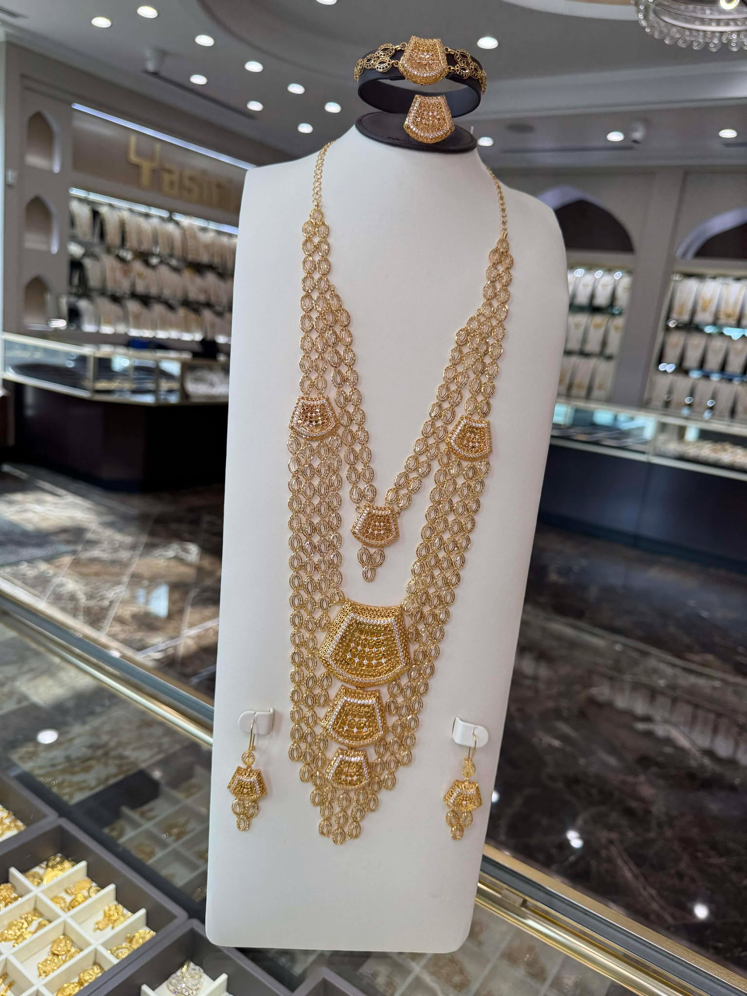 21K Gold Necklace Set