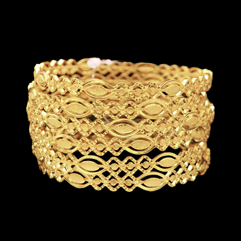 22K Gold Bangle Set (M)  