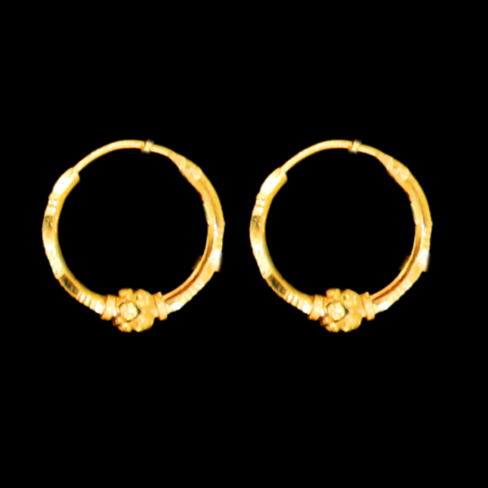 22K Gold Earrings - SW33492, style SW33492