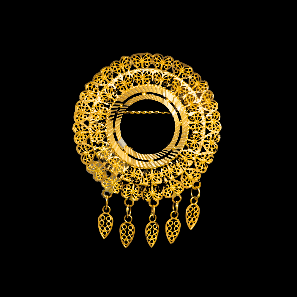 21K Gold Frame Pin 