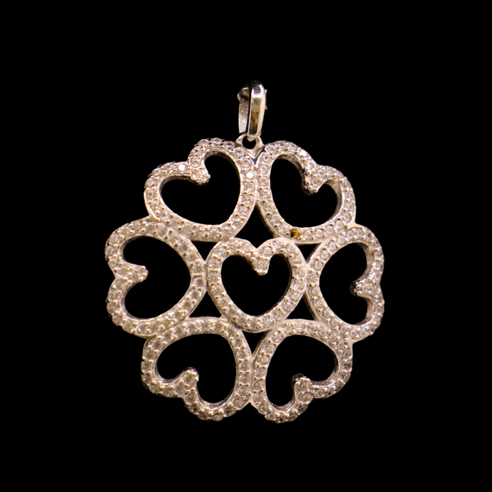 18K White Gold Pendant