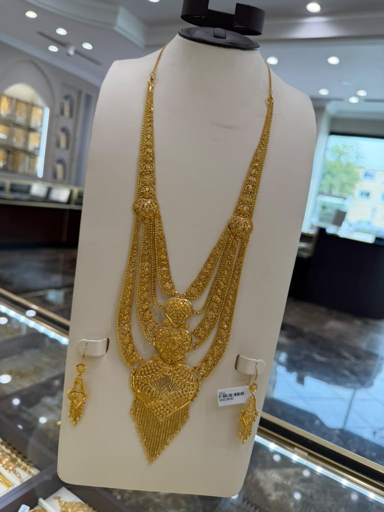 22K Gold Necklace Set    