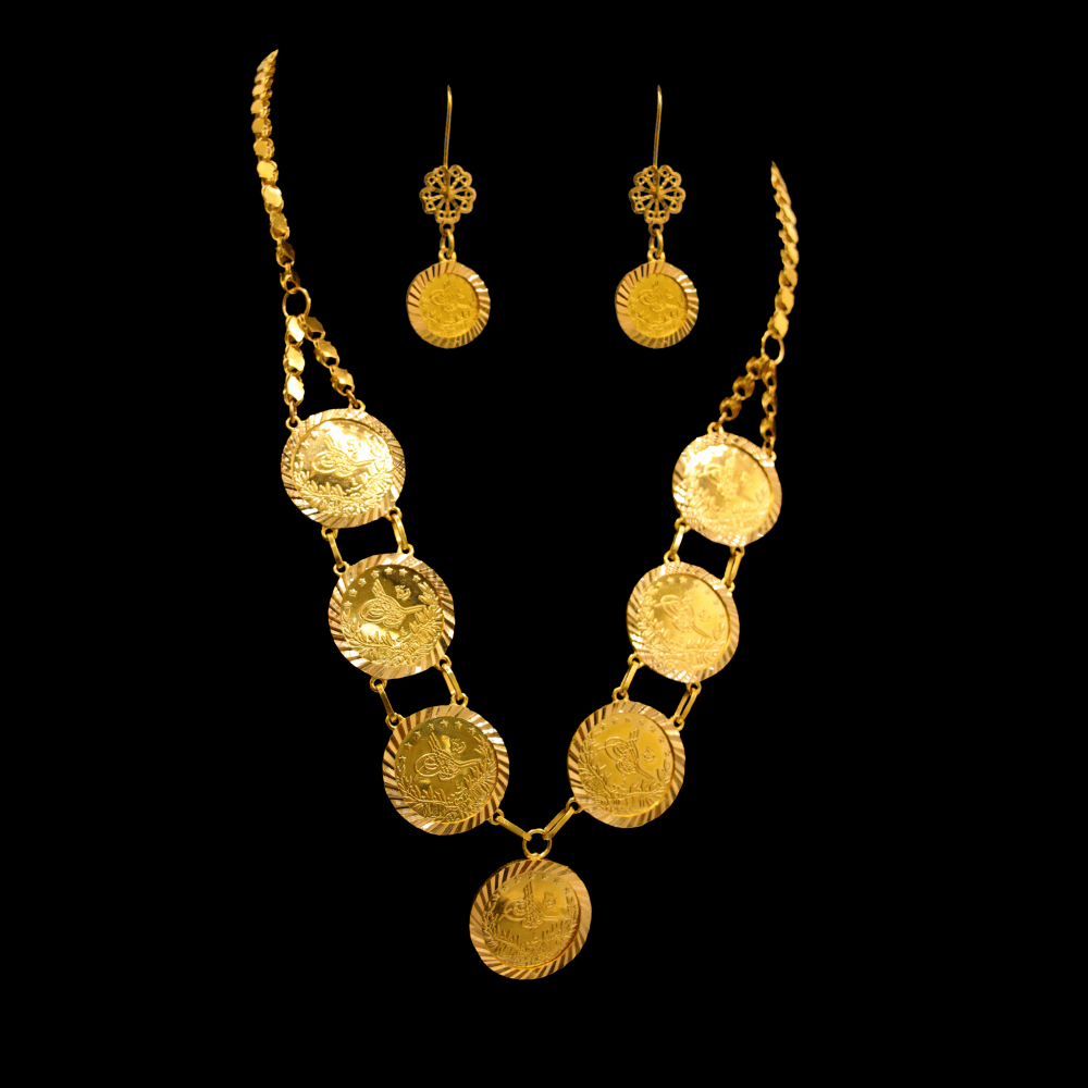 21K Gold Necklace Set