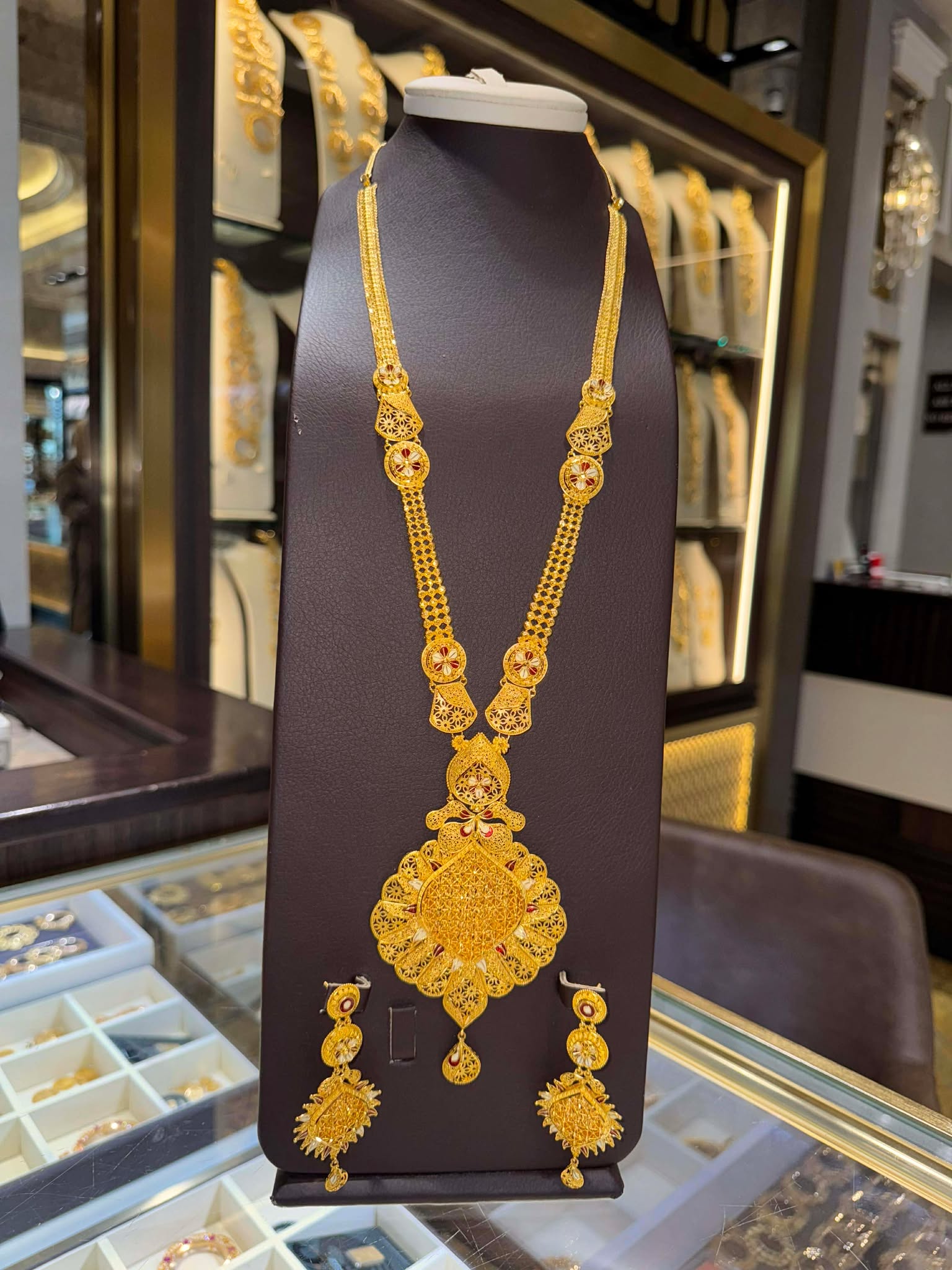 22K Gold Necklace Set 