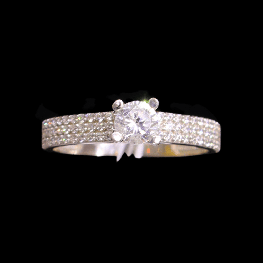18K White Gold Bridal Ring     