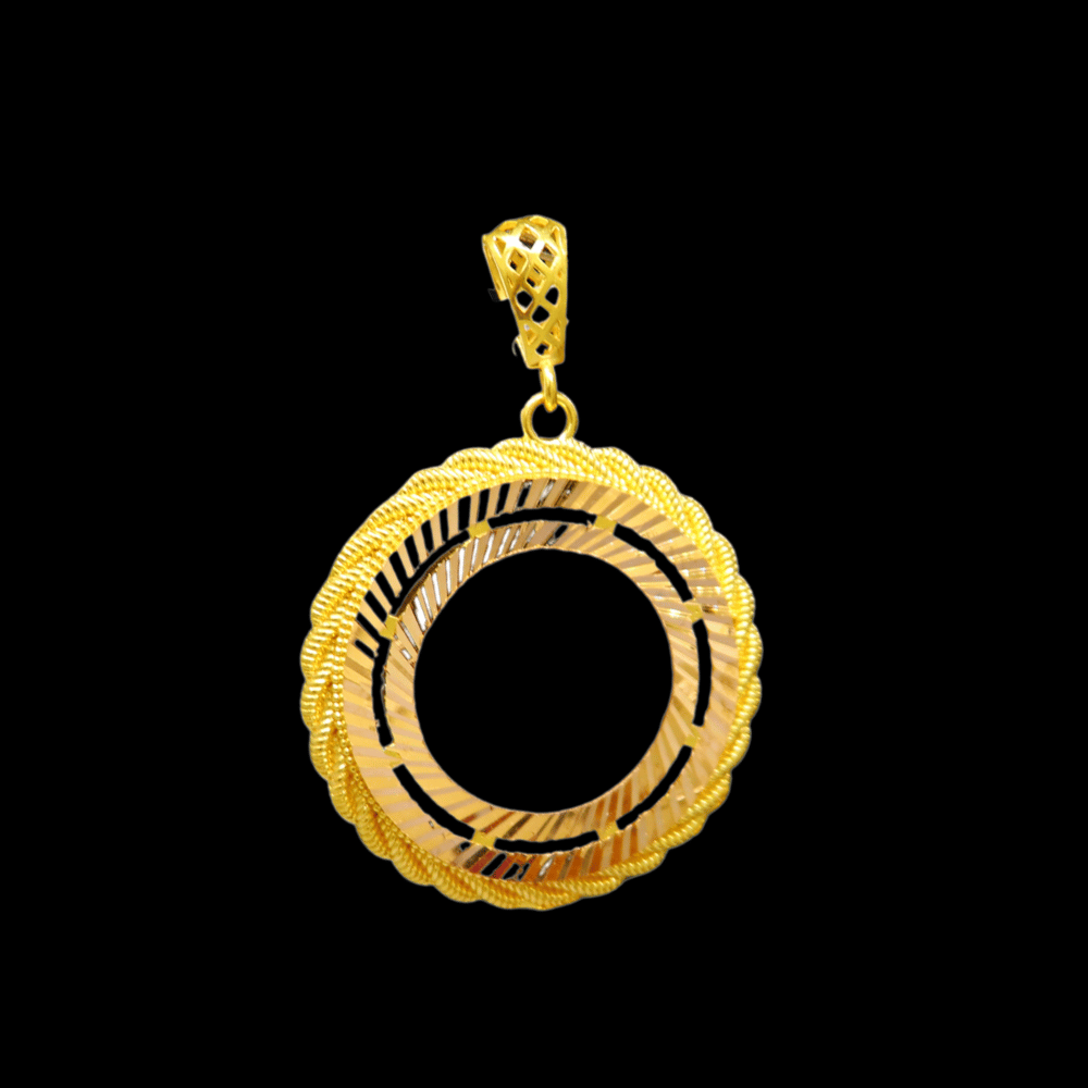 21K Gold Coin Frame   