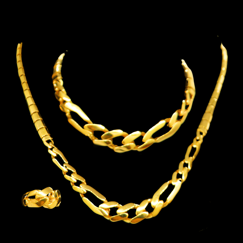 21K Gold Necklace Set 