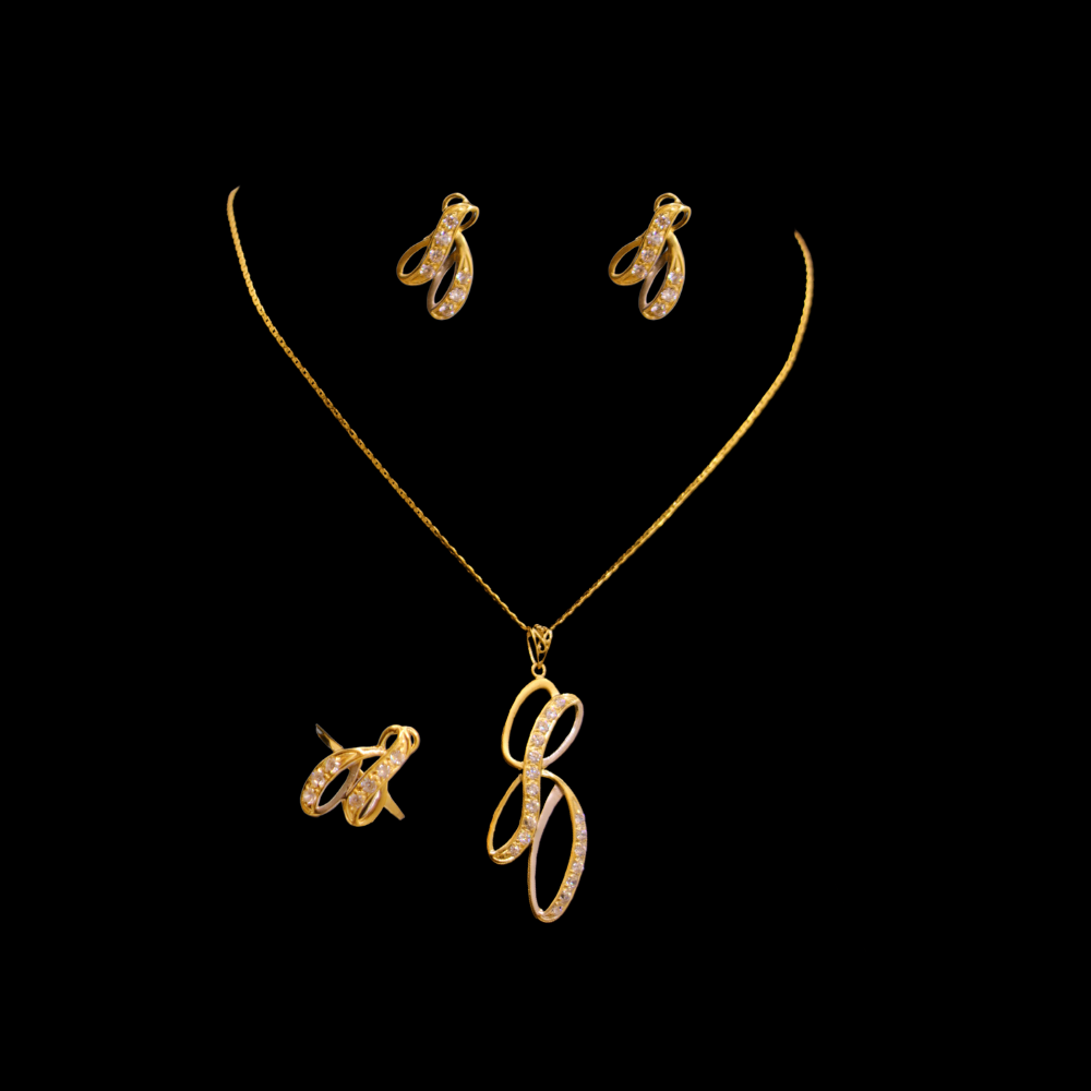 18K Gold Necklace Set 