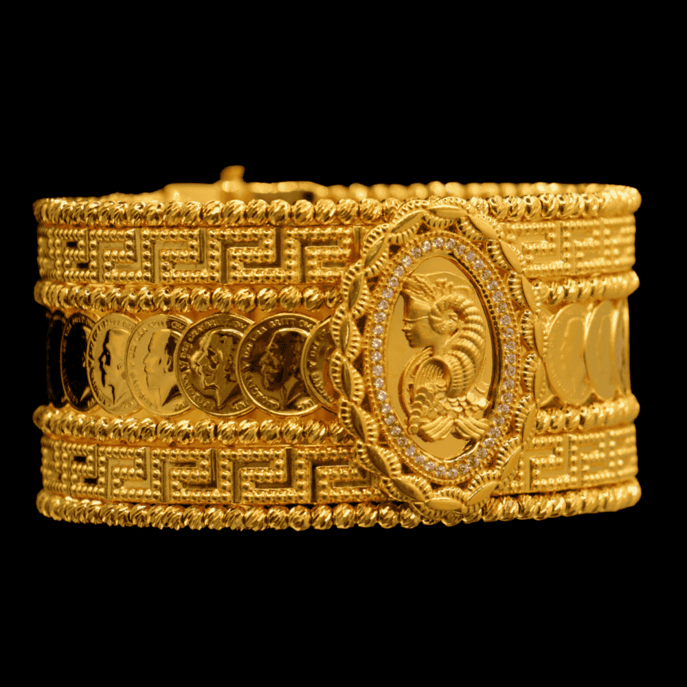 21k Gold Bangle Bracelet