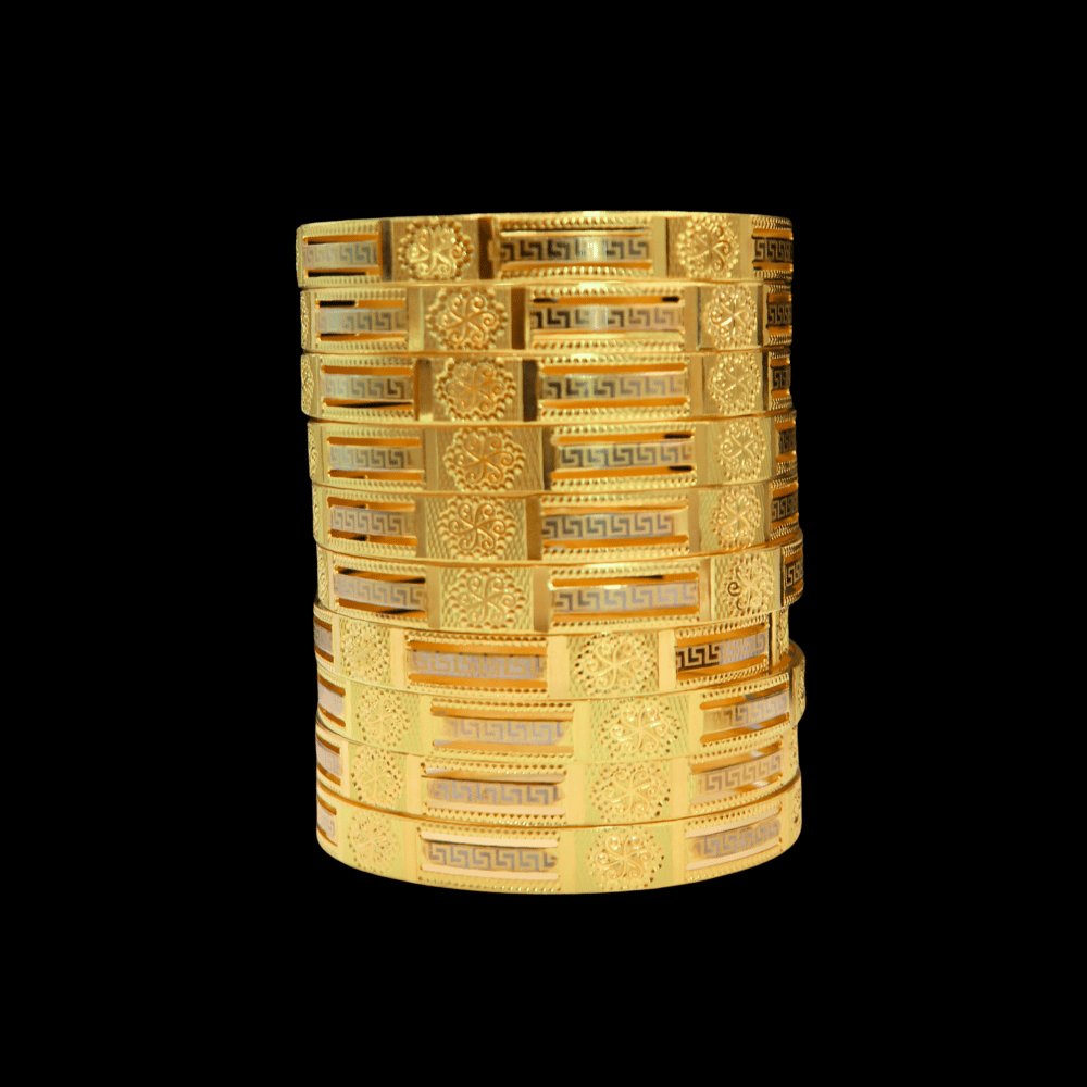 21K Gold Bangle Set (M)    