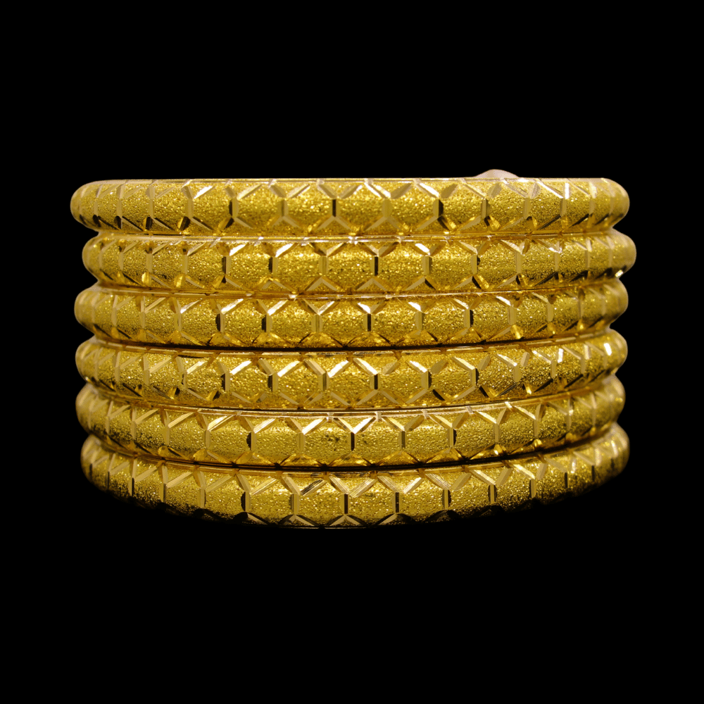 21K Gold Bangle Set (XL)  