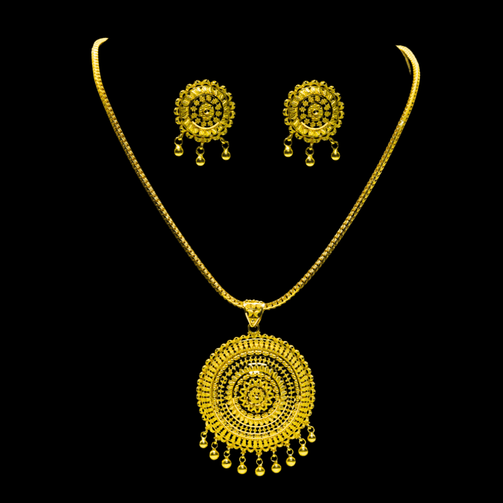 22K Gold Necklace Set | FL28218