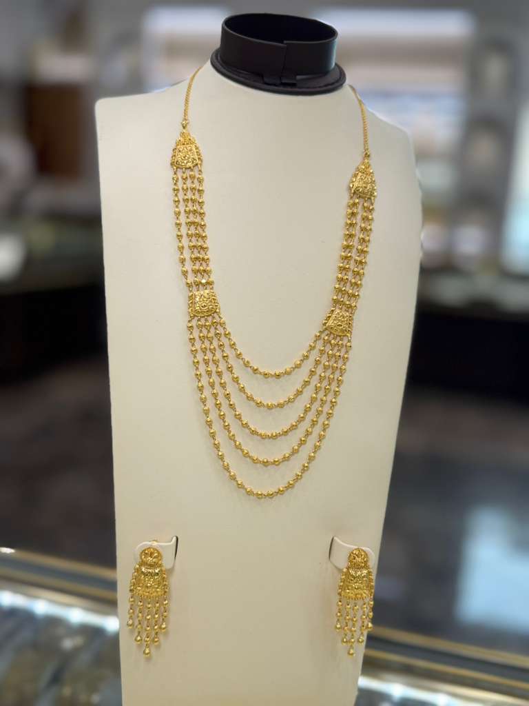 21K Gold Necklace Set 