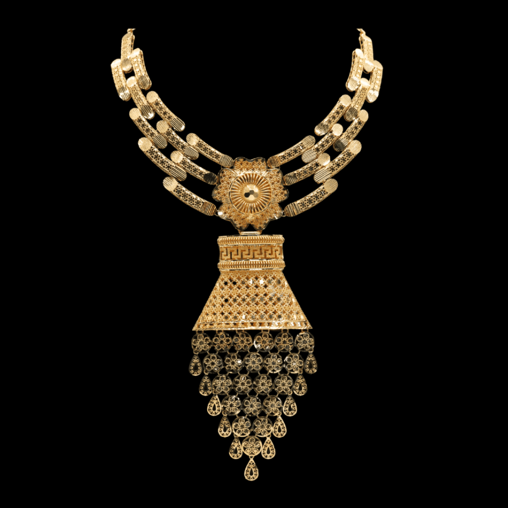 21K Gold Choker Necklace 