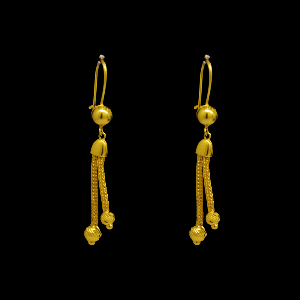 21K Gold Earrings 