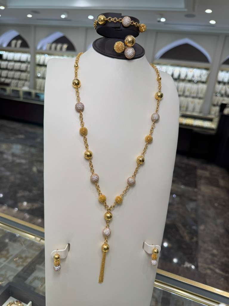 21K Gold Necklace Set 