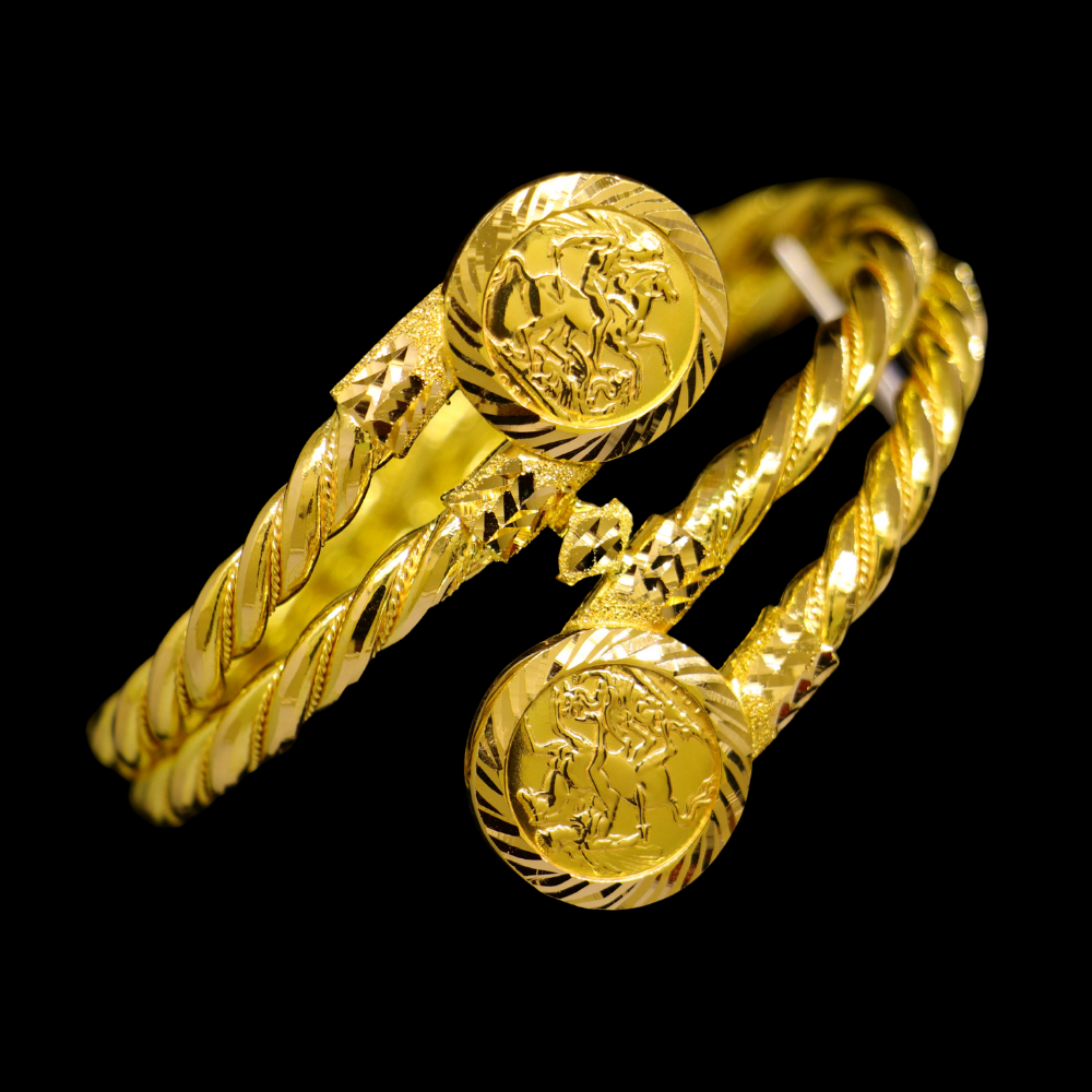 21k Gold Bangle Bracelet