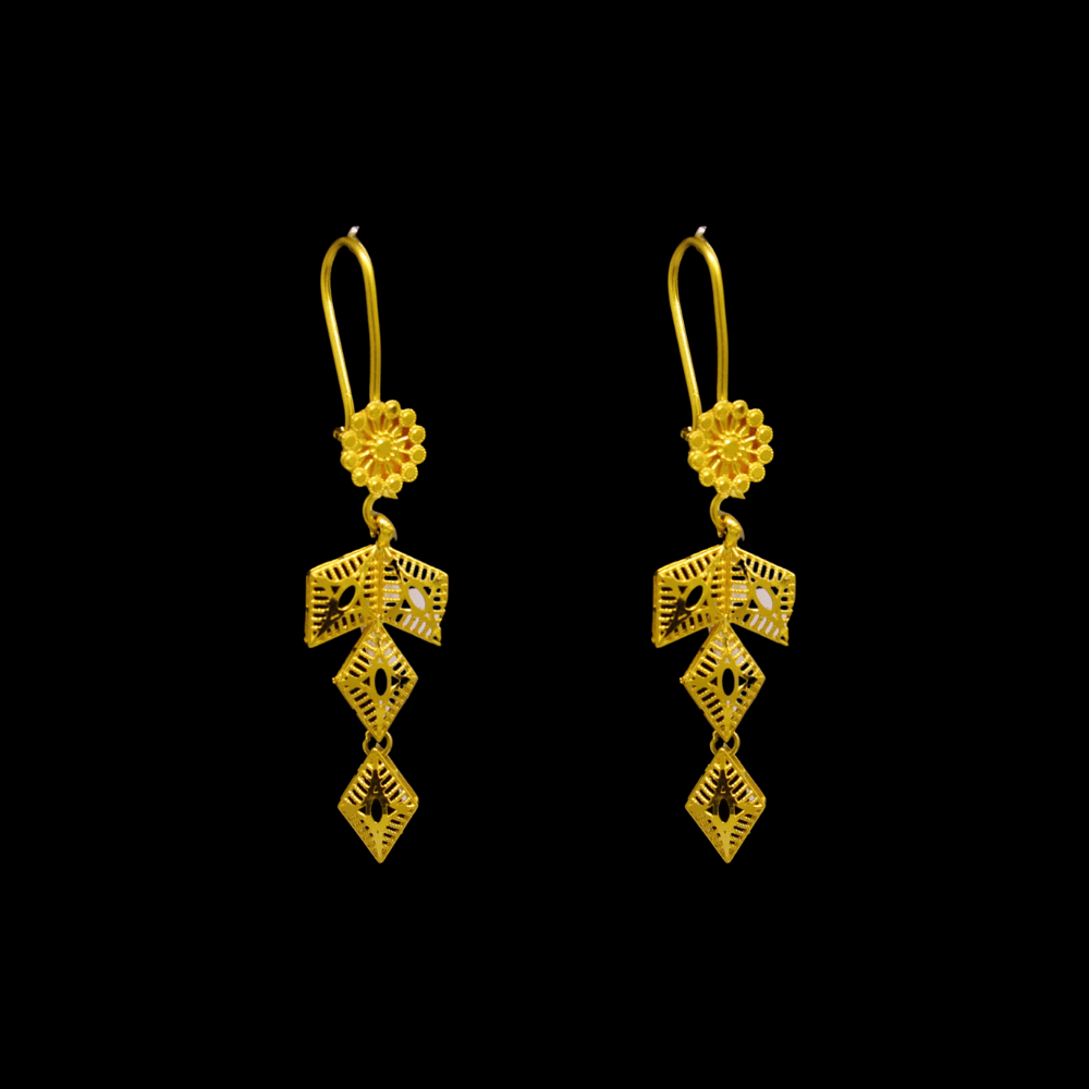 21K Gold Earrings    