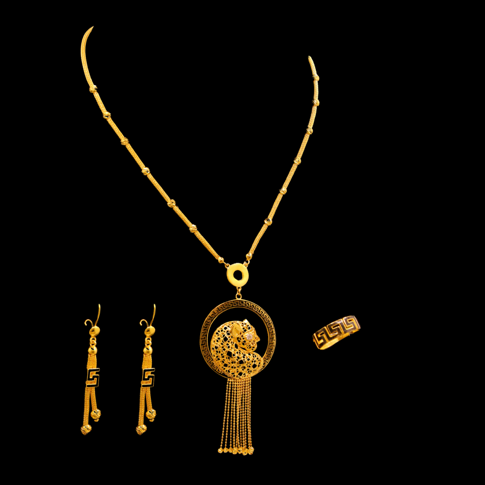 21K Gold Necklace Set