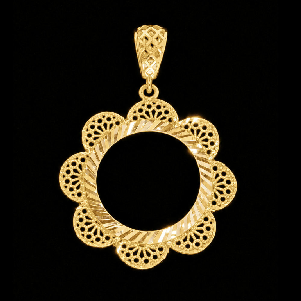 21K Gold Coin Frame    