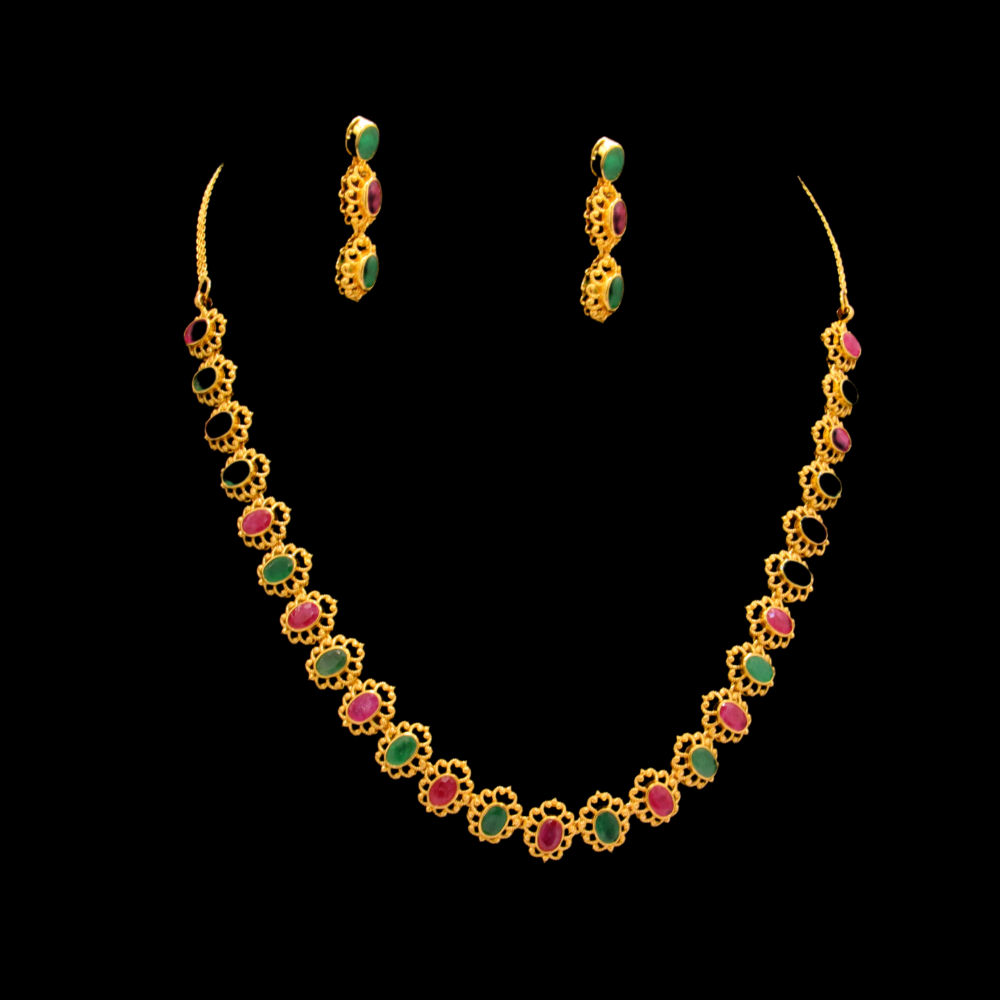 22K Gold Necklace Set